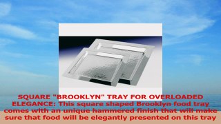 Eastern TableTop 5411H Brooklyn Tray 11 Square Hammered Stainless Steel f82f7c6b