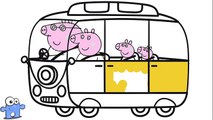 Автобус свинка пеппа Раскраска автомобилей Пеппа раскраски книга Раскраска Свинка Пеппа