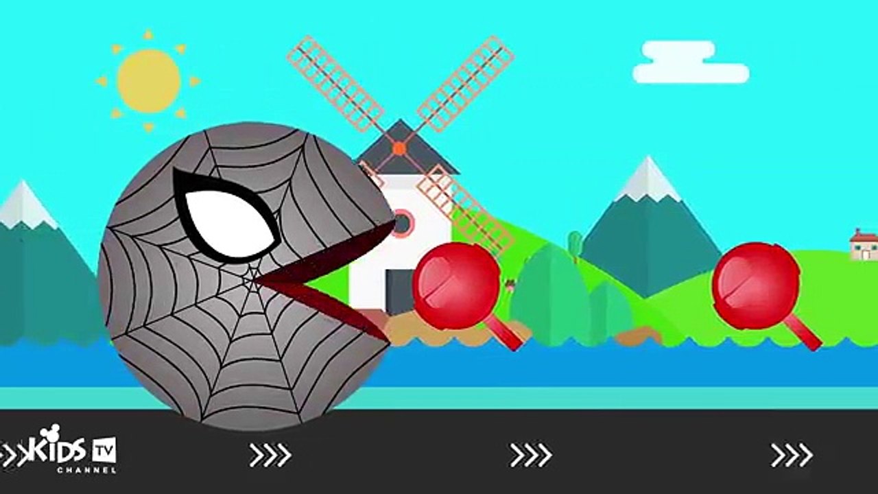 Learn Colors For Children with Pacman Fun Learning Colours Videos for Kids