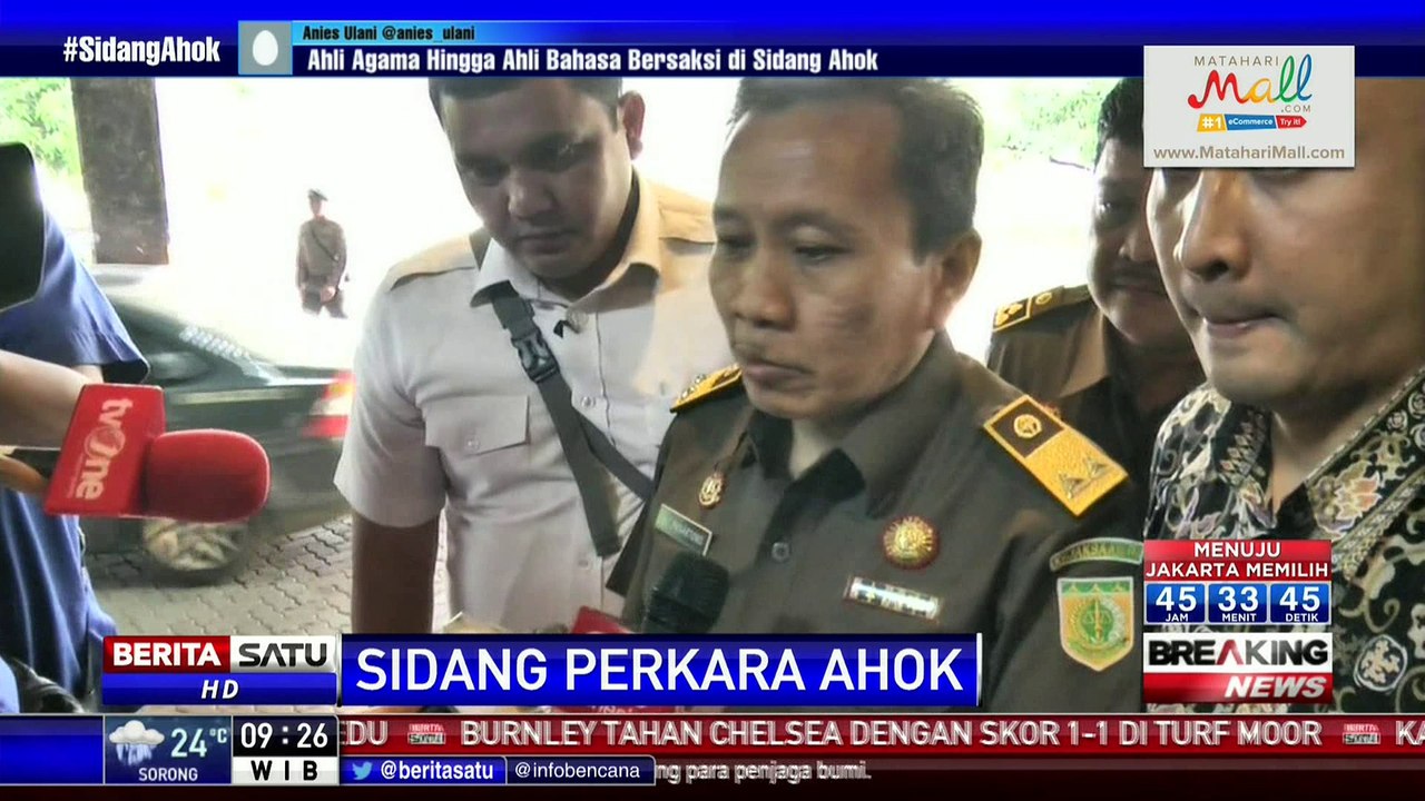 Breaking News: Kasus Ahok Murni Pelanggaran KUHP