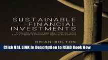 [Popular Books] Sustainable Financial Investments: Maximizing Corporate Profits and Long-Term