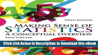 [Read Book] Making Sense of Statistics: A Conceptual Overview Mobi