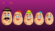 Potato Cartoons Animation Singing Finger Family Nursery Rhymes for Preschool Childrens Song