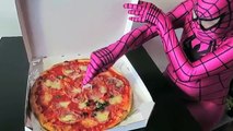 Человек-паук против Человек-паук пицца ПРАНК с пауками смешной фильм супергерой в реальной жизни