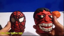 Spiderman VS Hulk Play doh Surprise Egg. GIANT HULK Surprise Egg Play Doh.