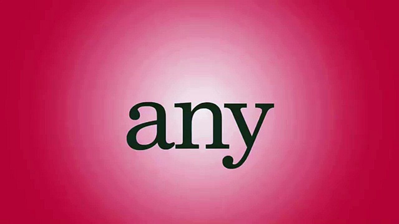 Any Song - Sight Word Any