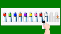 Learn Colors Names to Paint | Colorful Color Tubes | Colors for Children Kids Toddlers And Babies
