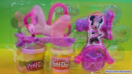 new Hasbro Play Doh Minnie Bowtique Set Make Bows & Shoes MsDisneyReviews play doh playdough