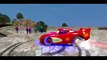 Spiderman Color and Custom McQueen Cars Epic Party & Water Slide