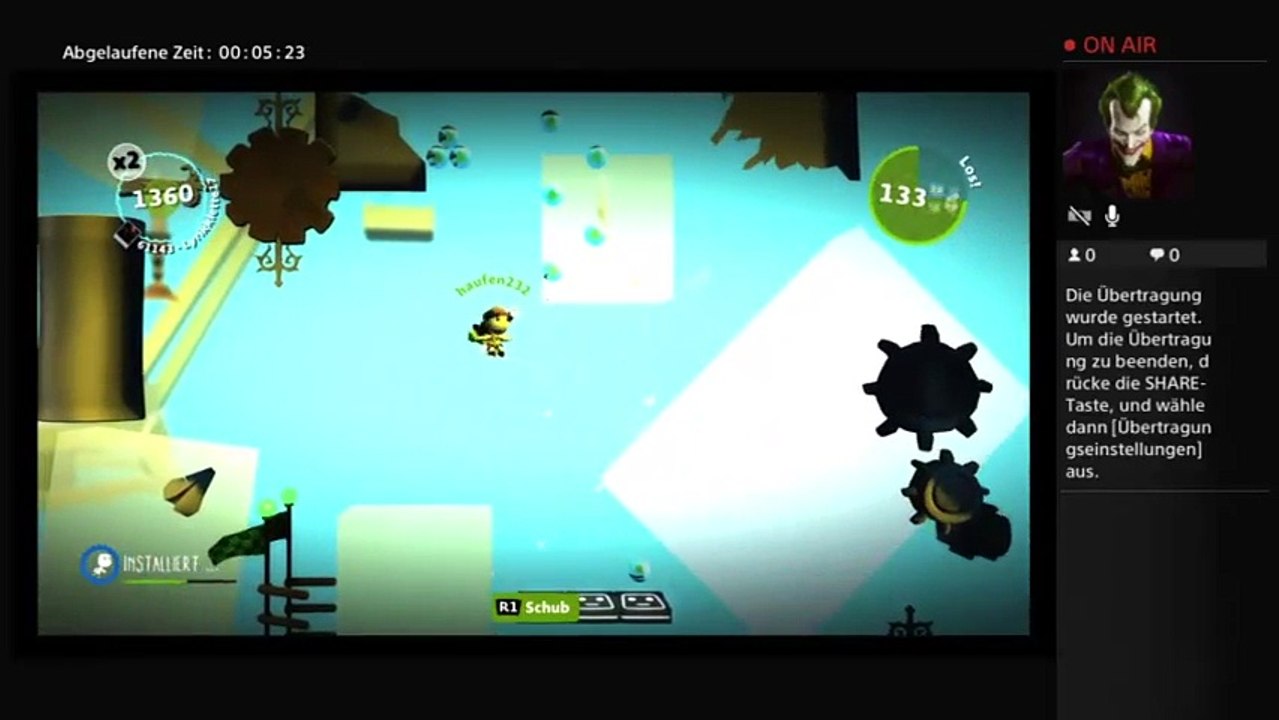 PS4-Live-Übertragung von haufen232