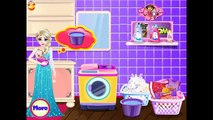 NEW Игры для детей new—Disney Принцесса Эльза уборка—Мультик Онлайн Видео Игры для девочек
