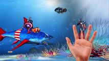 Fat Captain america colors Finger family - Funny fat spiderman finger family Rhymes 3D Animation