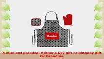 Mothers Day Gift Grandma Script Apron for Cooking Funny Aprons 3piece Cooking Apron Set a8d9458a