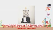 Womens Adult Apron by The Bedford Life Womens One Size Black  White 100 Cotton 7c71ef8b
