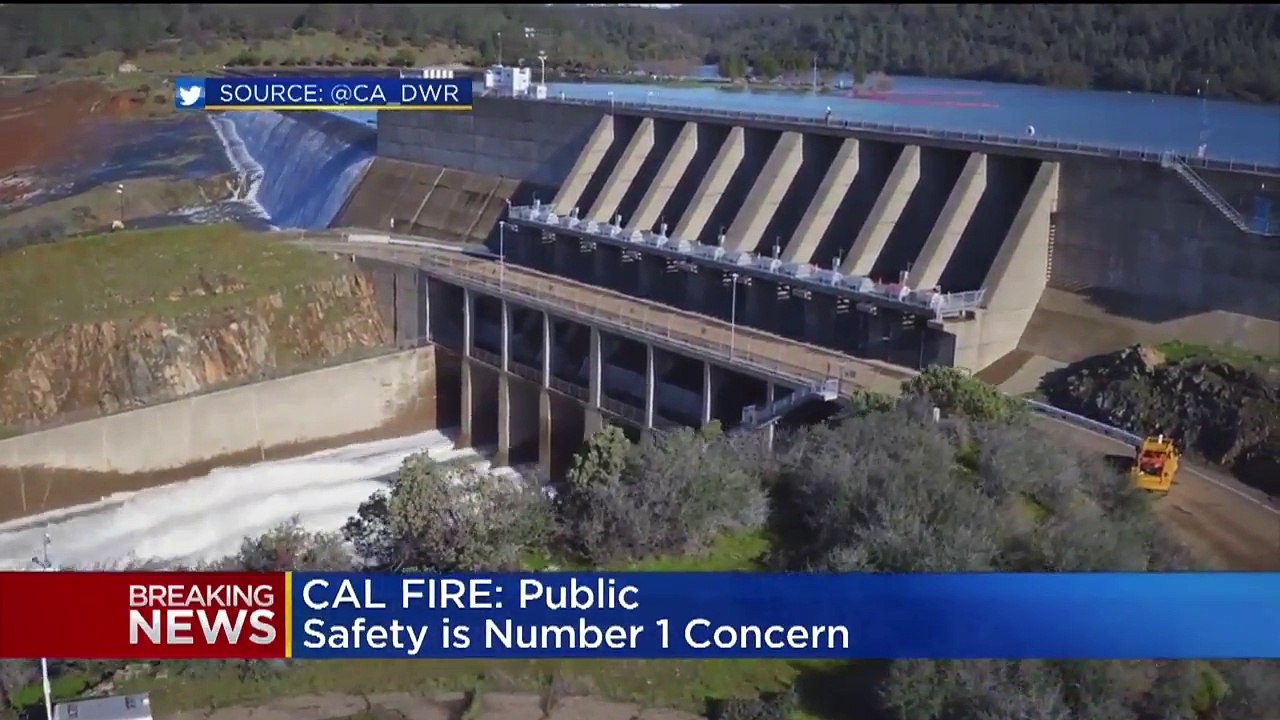 Le plus haut barrage des Etats-Unis menace de s'effondrer: Des milliers de personnes évacuées dans la nuit