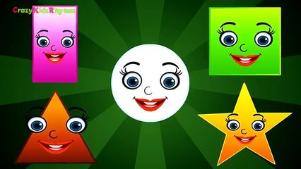 Shapes Songs For Kids Nursery Rhymes Cartoons Animation | Shapes Rhymes For Preschool Kids