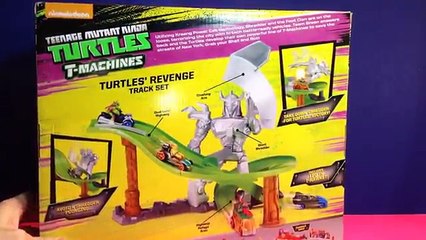 Teenage Mutant Ninja Turtles T Machines Turtles Revenge Race Track TMNT with BONUS VEHICLE!