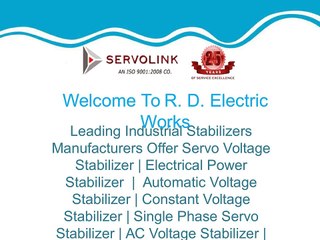 Servo Voltage Stabilizer in Delhi