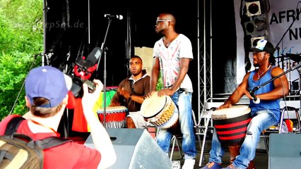 Africans beating Drums in Europe