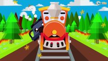 TRAINS CARTOONS - Adventures with the Train - Train cartoon for children in English
