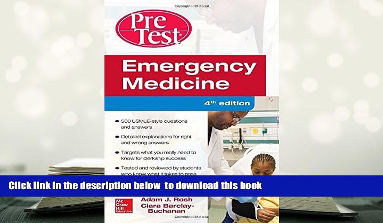 PDF [FREE] DOWNLOAD  Emergency Medicine PreTest Self-Assessment and Review, Fourth Edition READ