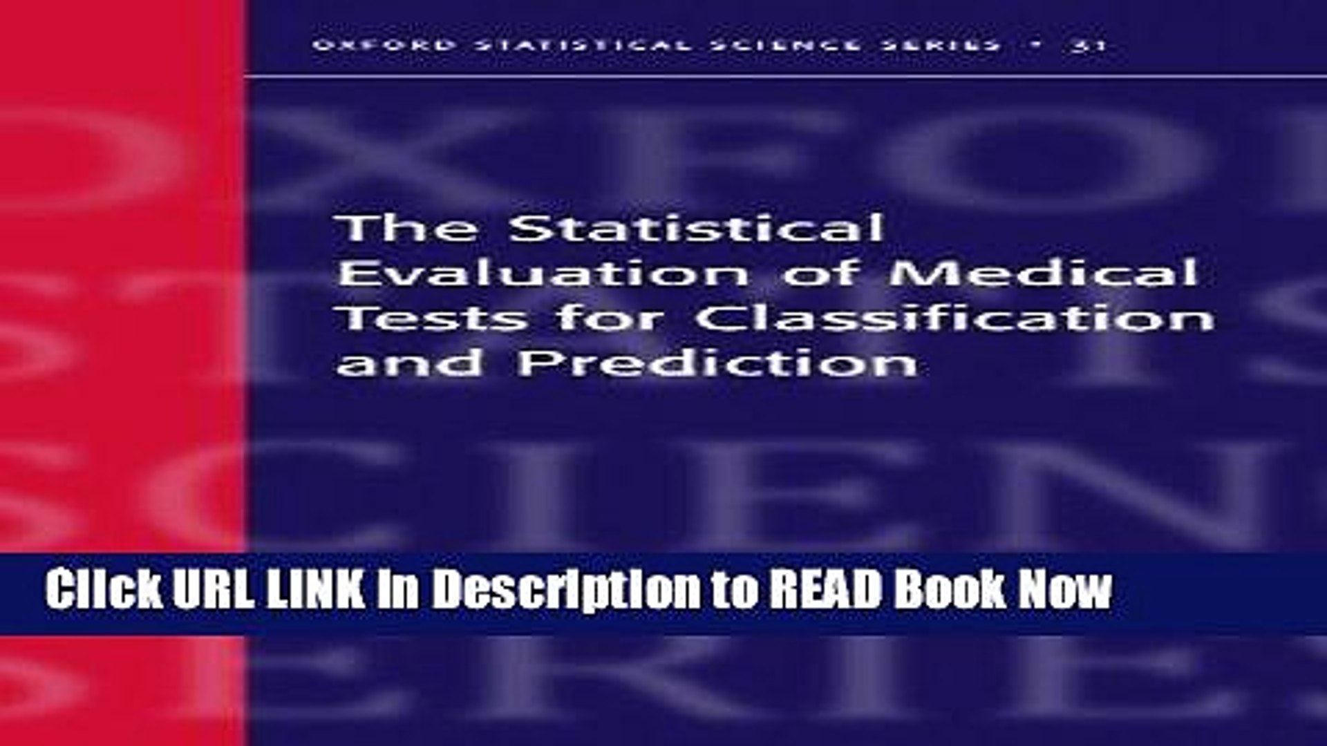 ⁣Download The Statistical Evaluation of Medical Tests for Classification and Prediction (Oxford