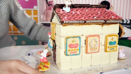 【バレンタイン】ティムタムで夢のお菓子の家作ってみた！簡単可愛いデコ紹介！-YWlExSnQLck