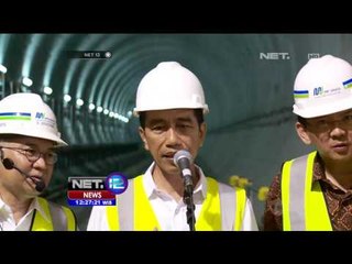 Presiden Jokowi Tinjau Pembangunan LRT - NET 12