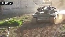 Heavy fighting between Syrian Arab Army and militants in Eastern Ghouta