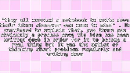 An Obsession With Ideas