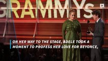 Grammys 2017: Adele literally gave half her Grammy to Beyonce
