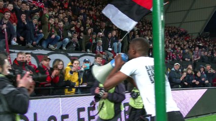 Le clapping après la victoire face à Lyon