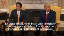 Quand Donald Trump écrase la main de Shinzo Abe