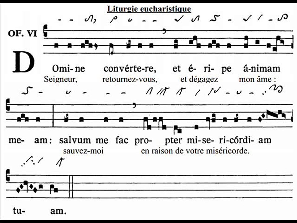 Offertorium Domine convertere, Dominica VIII TpA (8 TO)