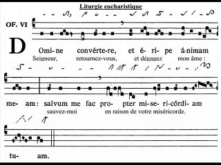 Offertorium Domine convertere, Dominica VIII TpA (8 TO)