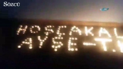 Evi yakan aşıktan romantik veda