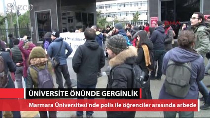Marmara Üniversitesi önünde gerginlik