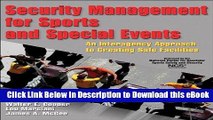 [Read Book] Security Management for Sports and Special Events: An Interagency Approach to Creating