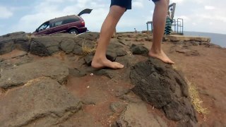 BOY JUMPS IN BLOW HOLE!!! South Point Hawaii