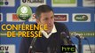 Conférence de presse RC Strasbourg Alsace - US Orléans (3-2) : Thierry LAUREY (RCSA) - Didier OLLE-NICOLLE (USO) - 2016/2017