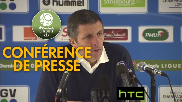 Conférence de presse RC Strasbourg Alsace - US Orléans (3-2) : Thierry LAUREY (RCSA) - Didier OLLE-NICOLLE (USO) - 2016/2017