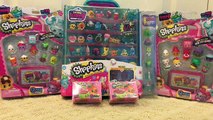 Shopkins Season 4 Glitzi Collectors Case Display 8 Exclusives Blind Baskets 5 Pack FamilyToyReview