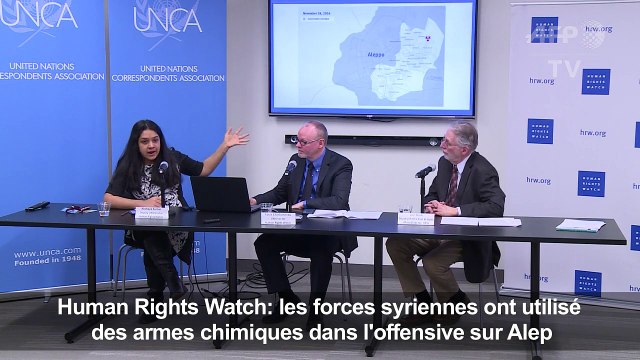 HRW: les forces syriennes ont utilisé des armes chimiques à Alep
