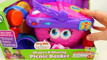 Picnic Basket Playset for Kids Playing and Learning Toys