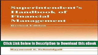 DOWNLOAD Superintendent s Handbook of Financial Management Mobi