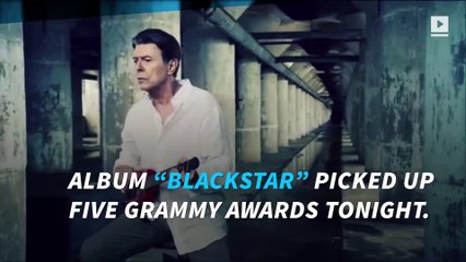 Late David Bowie wins five Grammys