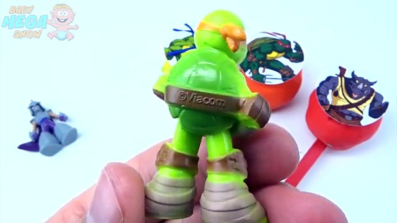 Play-Doh Clay Lollipop Smiley Learn Colors TMNT Mutant Ninja Turtles Collection Video for Kids