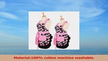Pink Morning Glory Pattern Double Layer 100 Cotton Garden Aprons Cute Chef Bib Women and e51fc7ce