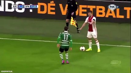 Ajax’s Joel Veltman uses injured player to his advantage in win over Sparta