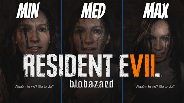 Resident Evil 7 GRÁFICOS: MIN, MED, MAX - Comparando Gráficos
